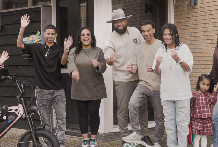 Gezin van acht mensen