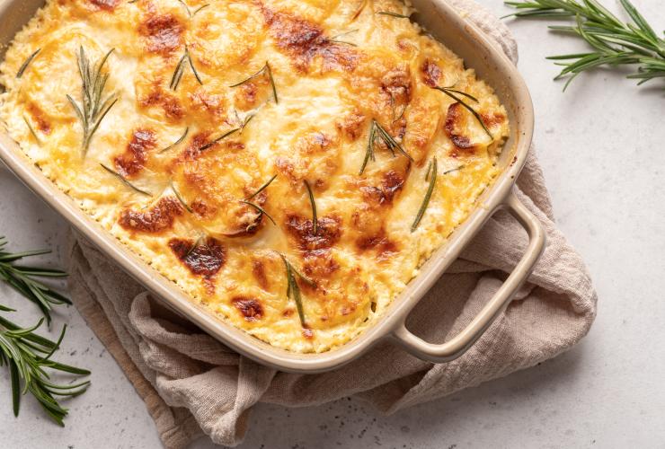 Aardappelgerechten: aardappelgratin