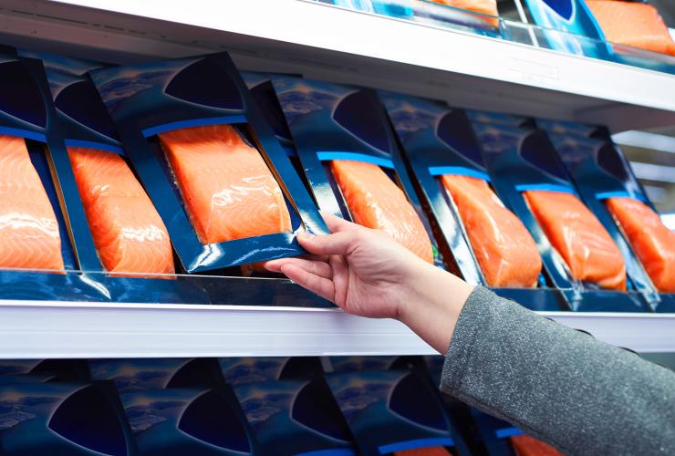 Keuringsdienst van waarde - rauwe zalm