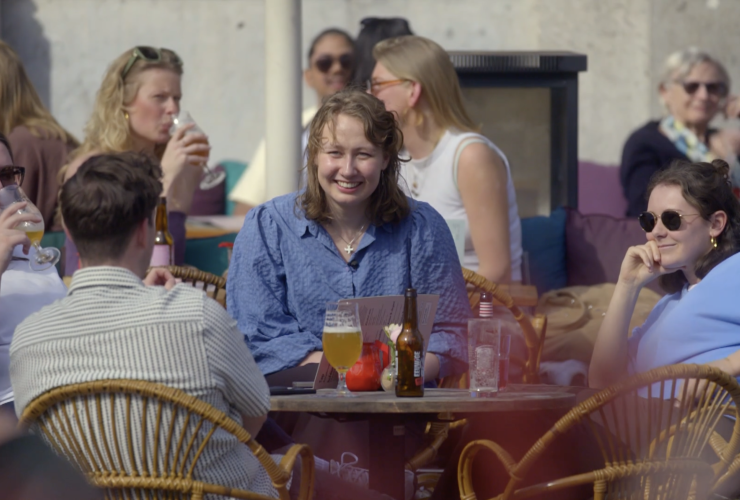 Eva op terras