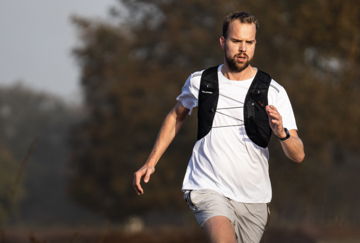 Wijnand Speelman aan het hardlopen 