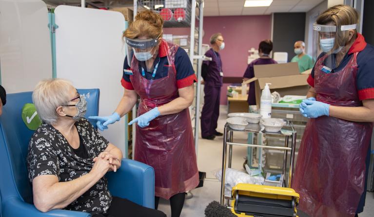 Vaccinatie tegen COVID-19 in Sheffield