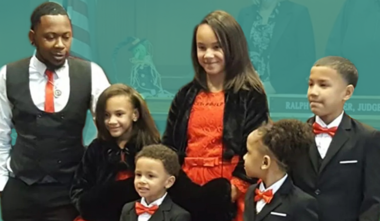 Robert en zijn broers en zussen