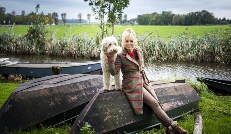 Yvon en Tommy buiten