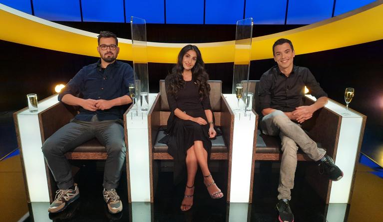 Jasper van der Veen, Anna Nooshin en Andries Tunru