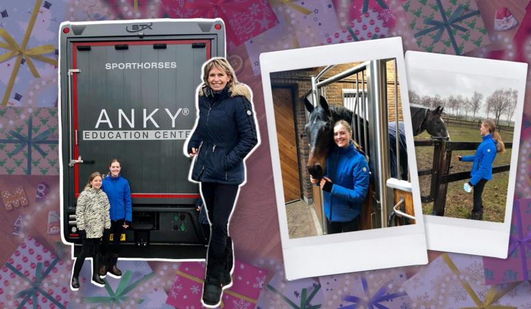 Nikki en Pam op bezoek bij Anky van Grunsven