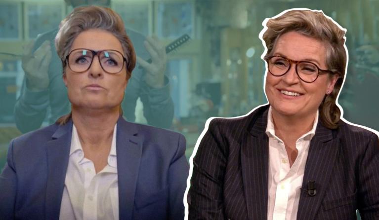 Margriet in de TV Kantine
