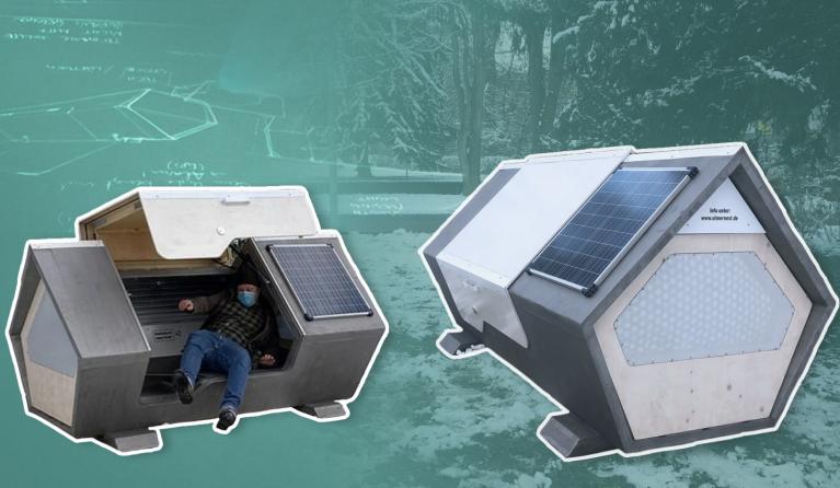 Duitse stad experimenteert met slaapcabines voor daklozen; goed idee?