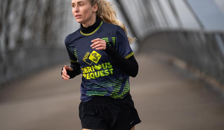 Vrouw aan het hardlopen