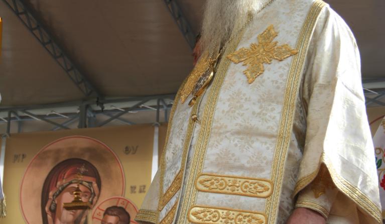 Servisch-orthodoxe metropoliet  Amfilohije Radovic van Montenegro