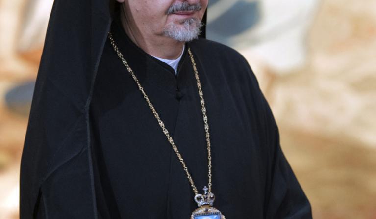 Orthodox Archbishop Emmanuel Adamakis in 2011 (AFP).