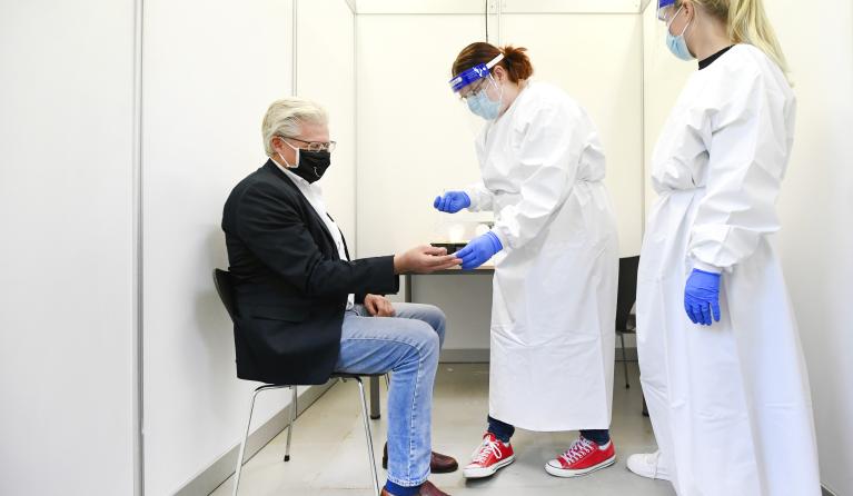 Testen op corona in Zwolle 