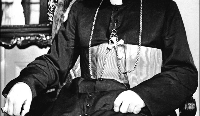 Picture dated 15 April 1966 in Gniezno of Polish cardinal Stefan Wyszynski (1901-81).