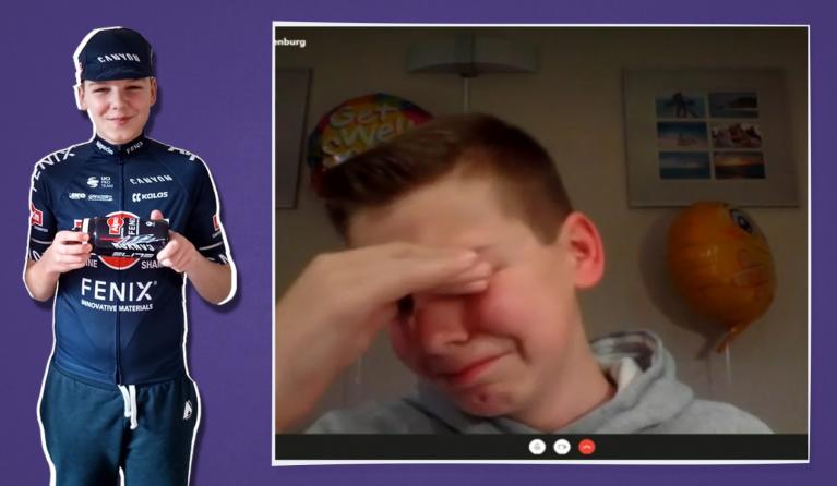 Xander wordt verrast 