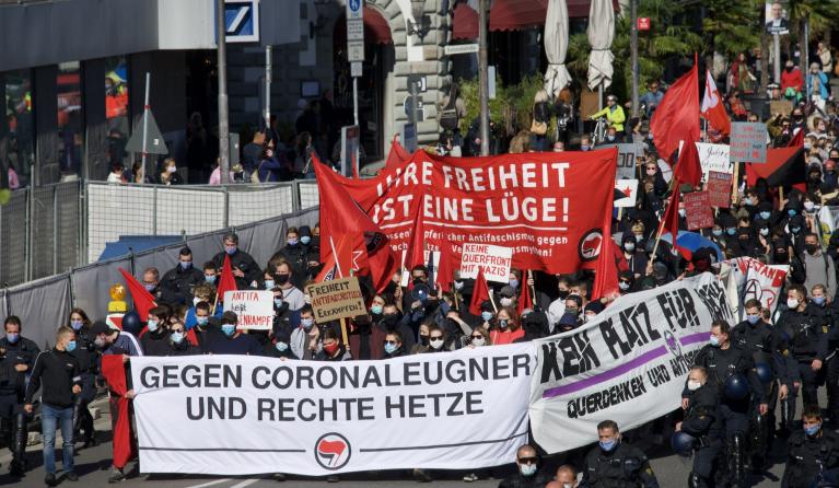 Duits coronaprotest