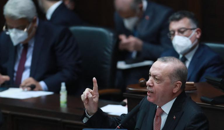 President Recep Tayyip Erdoğan van de Republiek Turkije