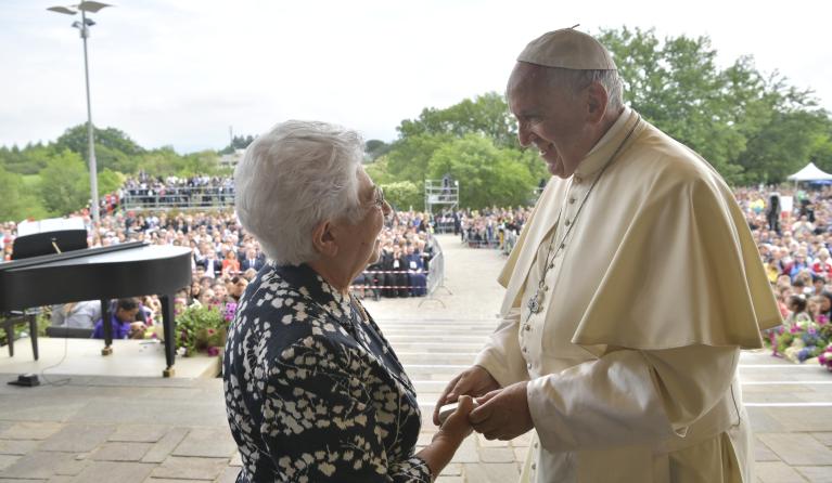 Maria Voce en paus Franciscus