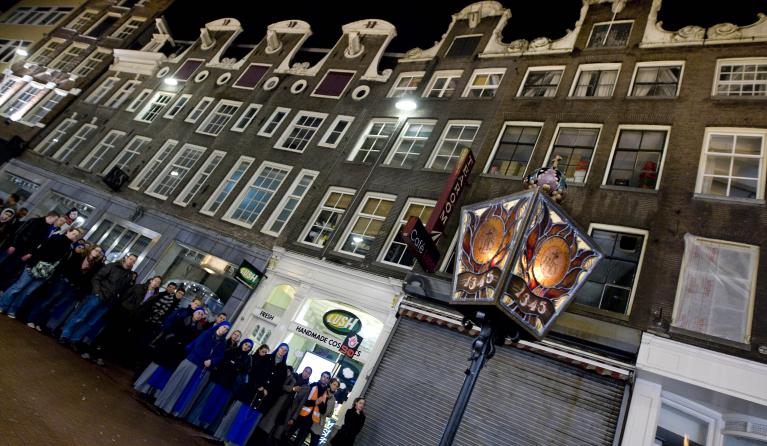 Kalverstraat bij nacht