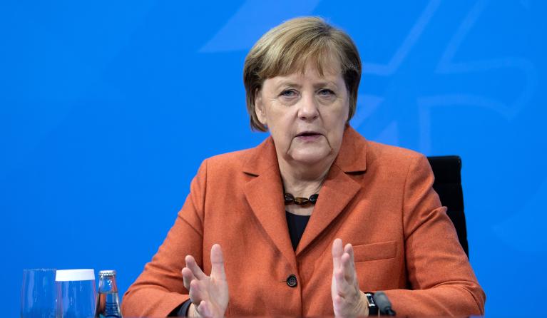 Bondskanselier Merkel op 13 december 2020 (foto: AFP)