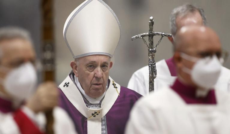 Paus Franciscus op 17 februari 2021