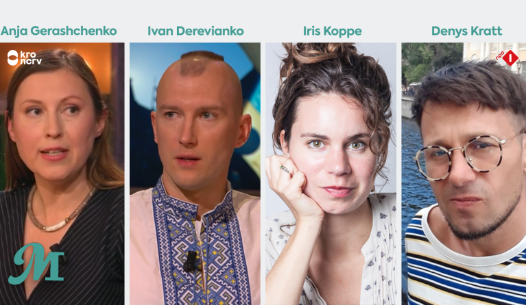 Anja Gerashchenko, Ivan Derevianko, Iris Koppe en Denys Kratt