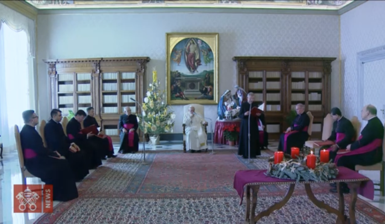 Paus Franciscus op 23 dec 2020