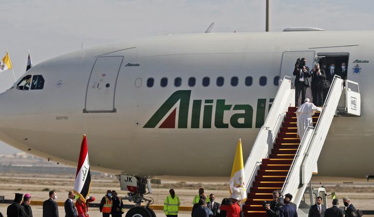 Paus in Airbus 330
