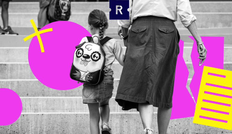 foto van kind met moeder