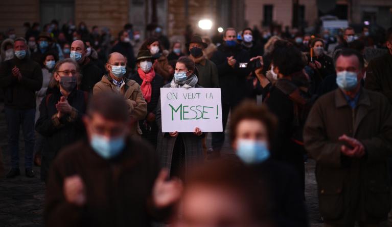 Betoging tegen coronamaatregel Frankrijk (AFP)