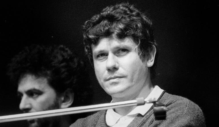 Václav Malý tijdens de Fluwelen Revolutie