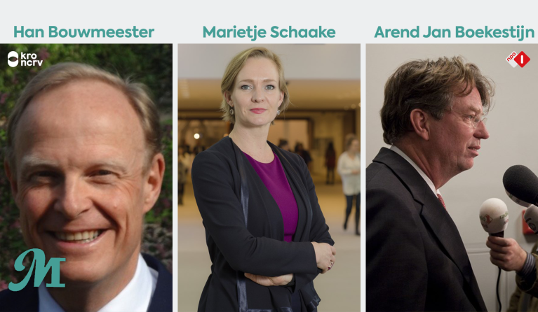 Han Bouwmeester, Marietje Schaake, Arend Jan Boekestijn