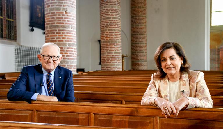 Pieter van Vollenhoven en Jacobine Geel