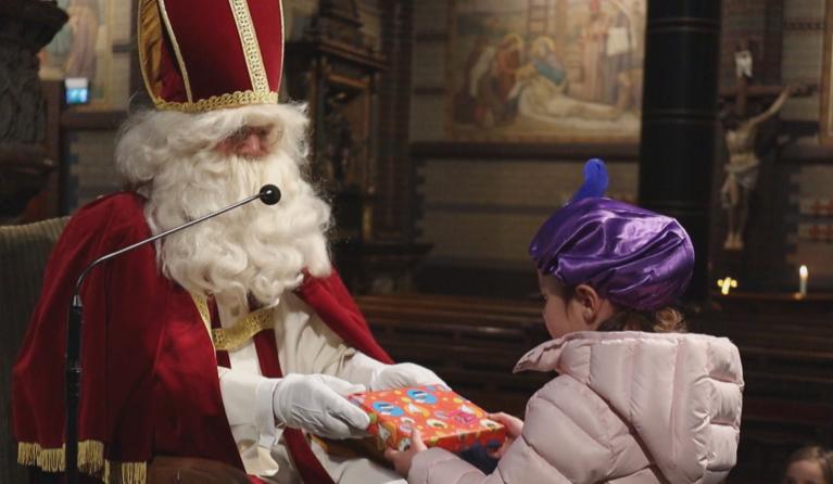 Sinterklaas in de Nicolaasbasiliek