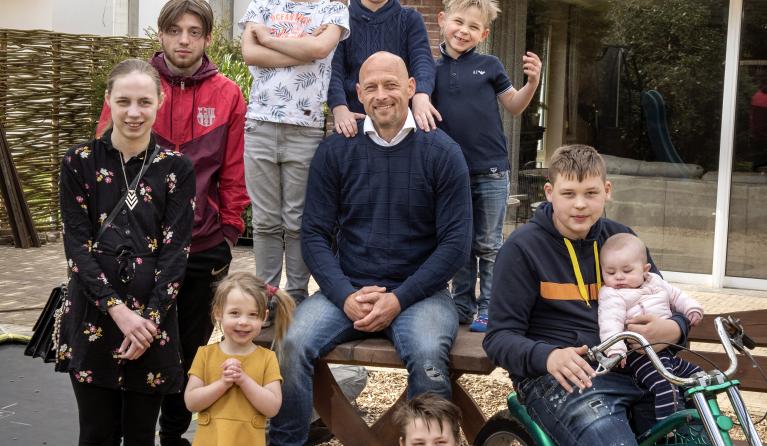 Rob Buddenbruck met kinderen 02-04-2021