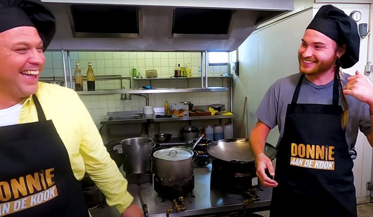 frans en donnie aan de kook