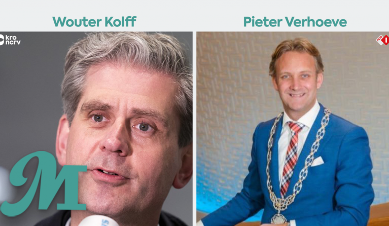 Burgemeesters Wouter Kolff en Pieter Verhoeve