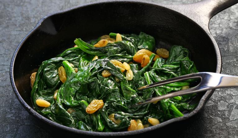 spinazie opnieuw opwarmen