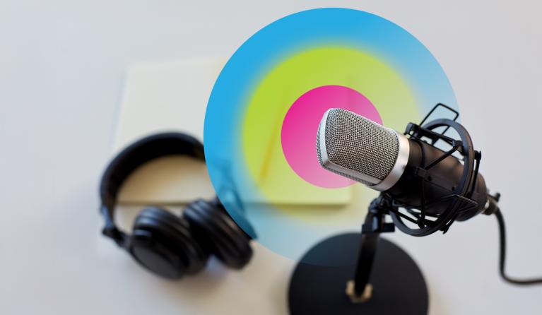 Koptelefoon en microfoon