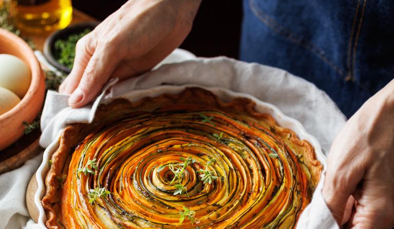 spiraal quiche recepten lente seizoensgroente