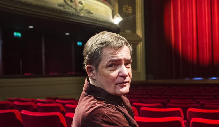 Portret van cabaretier Herman Finkers in de Leidse Schouwburg. ANP KIPPA ALEXANDER SCHIPPERS