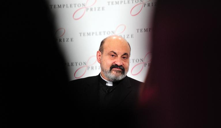 Czech priest and intellectual Tomas Halik attends a press conference in central London on March 13, 2014, in which he was announced as the winner of the 2014 Templeton Prize. The Templeton Prize honours a living person who has made "an exceptional contribution to affirming life's spiritual dimension, whether through insight, discovery, or practical works". AFP PHOTO / CARL COURT CARL COURT / AFP
