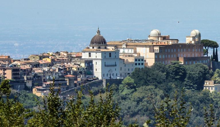 A view of the telescope domes on the roof of the Vatican Astronomical Observatory, "Specola Vaticana", at the Apostolic Palace in Castel Gandolfo. AFP