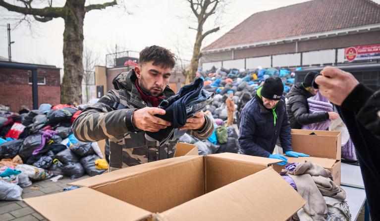Hulpactie voor aardbeving