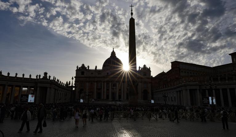 People attend a Rosary in suffrage of Pope Francis following his death, in St Peter Square, Vatican, 21 April 2025. Pope Francis died on 21 April 2025 at the age of 88, according to the Holy See. Born Jorge Mario Bergoglio in Buenos Aires, Argentina, on 17 December 1936, he was appointed leader of the Catholic Church on 13 March 2013, succeeding Pontiff Emeritus Benedict XVI. EPA/FABIO FRUSTACI