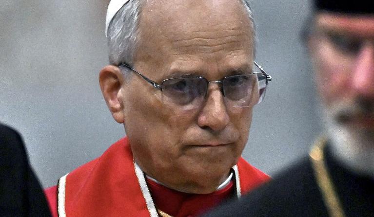 Pope Leo XIVm (C) leads the commemoration of martyrs and witnesses of the faith of the XXI century, in the Papal Basilica of St. Paul Outside the Walls, in Rome on September 14, 2025. Filippo MONTEFORTE / AFP