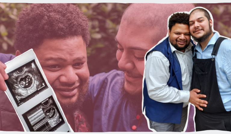 Zwangere Ryan Ramharak (29) en partner David Paul Ramharak-Peters 