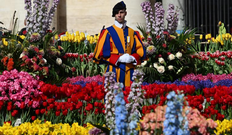 bloemen Zwitserse Garde