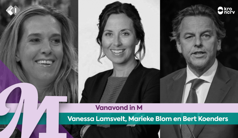 Vanessa Lamsvelt, Marieke Blom en Bert Koenders 