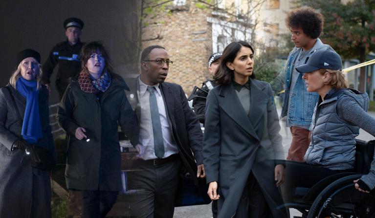 collage van verschillende crime series