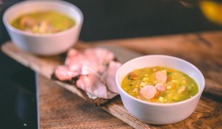 lekkere track snert erwtensoep